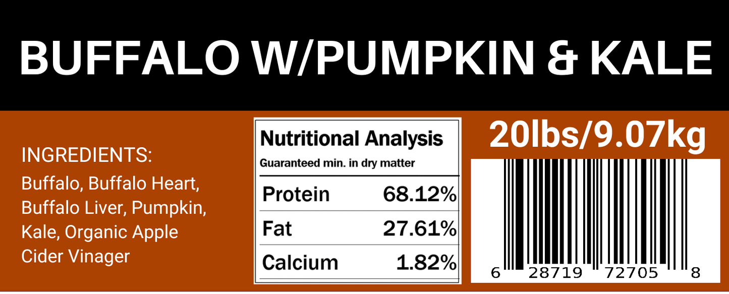 Simply Buffalo w/ Pumpkin & Kale