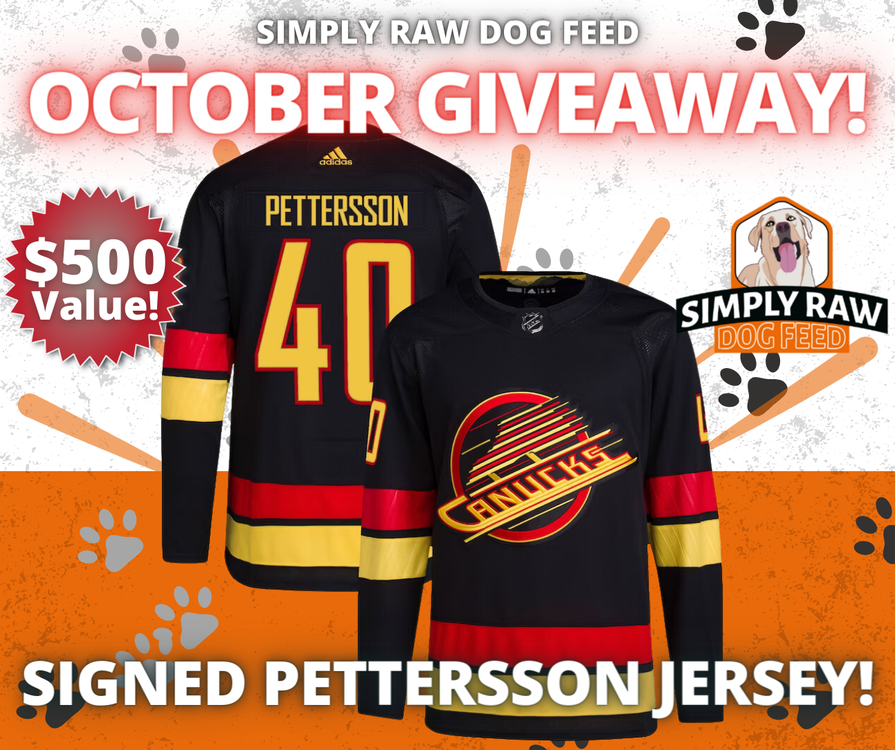 12 Days of Giveaways: Win an autographed Elias Pettersson Canucks jersey