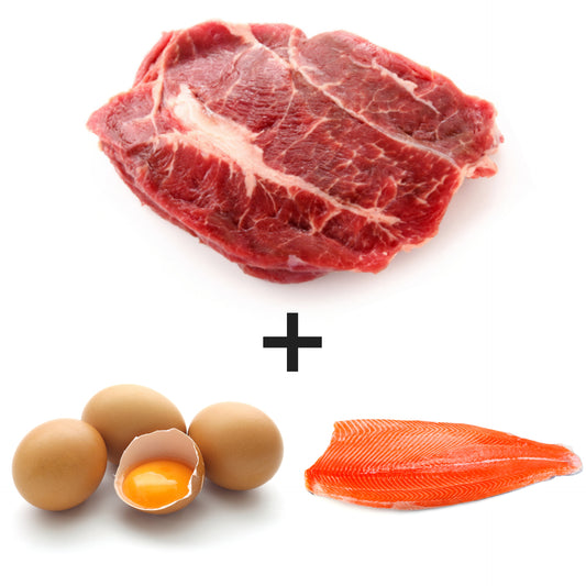 Beef, Salmon & Egg